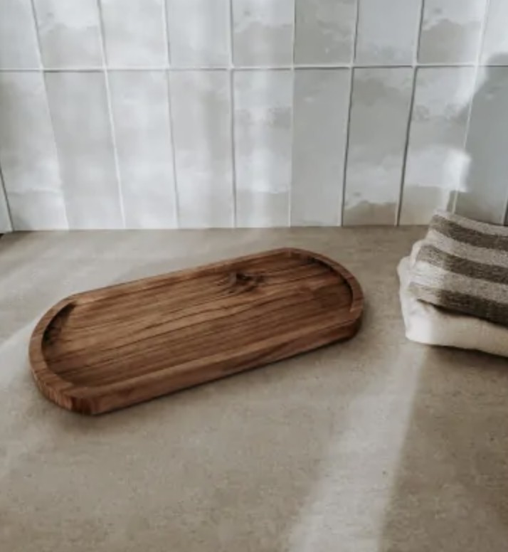 PLATEAU EN BOIS D'ACACIA