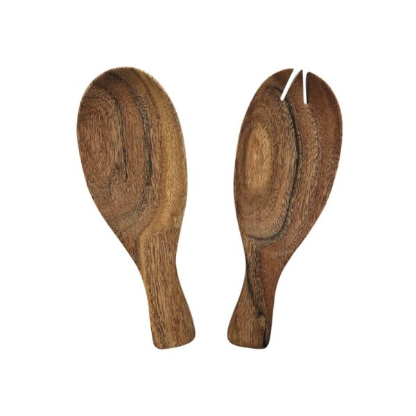 couvert a salade en bois d'accacia