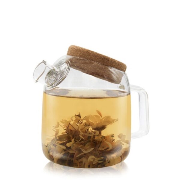 théière en verre HORAE bouchon en liège